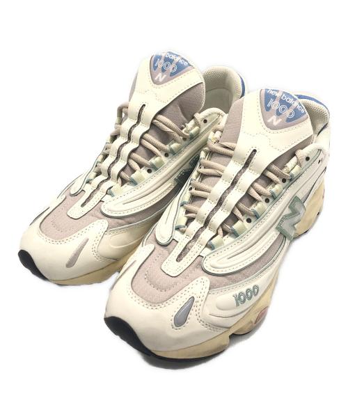 NEW BALANCE（ニューバランス）NEW BALANCE (ニューバランス) M1000 Angora/Moonrock ブルー×アイボリー サイズ:27の古着・服飾アイテム