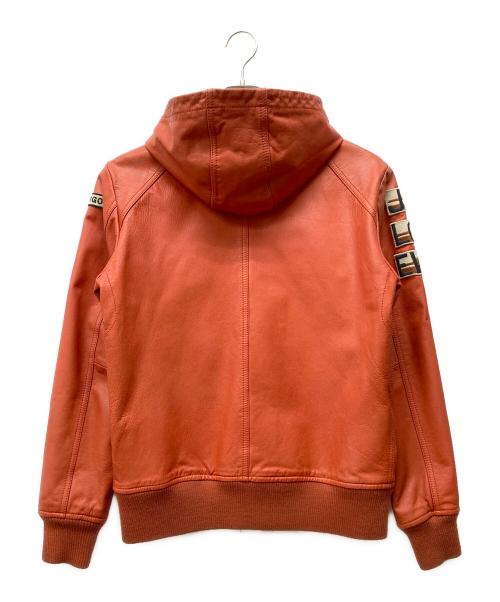 AVIREX（アヴィレックス）AVIREX (アヴィレックス) GOAT A.W.A. PATCHED PARKA オレンジ サイズ:Mの古着・服飾アイテム