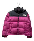 THE NORTH FACEザ ノース フェイス）の古着「クロップド Nuptse ジャケット」｜ブラック×ピンク