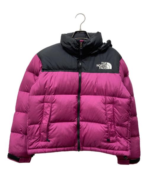 THE NORTH FACE（ザ ノース フェイス）THE NORTH FACE (ザ ノース フェイス) クロップド Nuptse ジャケット ブラック×ピンク サイズ:Mの古着・服飾アイテム