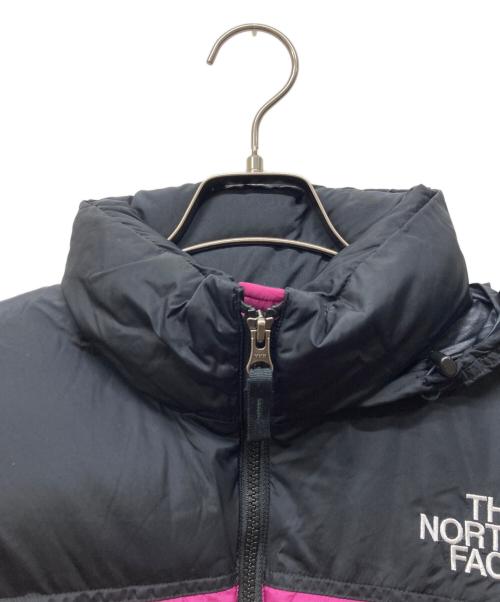 THE NORTH FACE（ザ ノース フェイス）THE NORTH FACE (ザ ノース フェイス) クロップド Nuptse ジャケット ブラック×ピンク サイズ:Mの古着・服飾アイテム