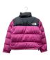 THE NORTH FACE (ザ ノース フェイス) クロップド Nuptse ジャケット ブラック×ピンク サイズ:M：18000円