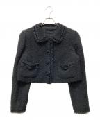 FOXEY BOUTIQUEフォクシー ブティック）の古着「ツイードジャケット」｜ブラック