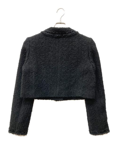 FOXEY BOUTIQUE（フォクシー ブティック）FOXEY BOUTIQUE (フォクシー ブティック) ツイードジャケット ブラック サイズ:38の古着・服飾アイテム