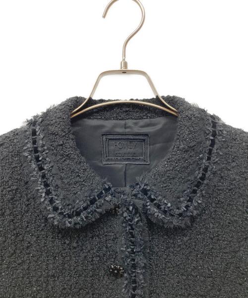 FOXEY BOUTIQUE（フォクシー ブティック）FOXEY BOUTIQUE (フォクシー ブティック) ツイードジャケット ブラック サイズ:38の古着・服飾アイテム