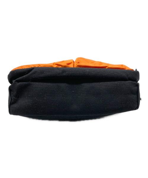 PORTER（ポーター）PORTER (ポーター) HYPE 2WAY SHOULDER BAG ブラック×オレンジの古着・服飾アイテム