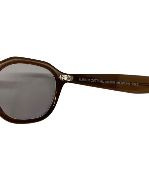 MAISON OPTICAL（メゾンオプティカル）MAISON OPTICAL (メゾンオプティカル) 眼鏡 ブラウン サイズ:48□22-148の古着・服飾アイテム
