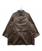 YOKEヨーク）の古着「LEATHER-LIKE CAR COAT」｜ブラウン