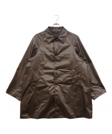 中古・古着通販】YOKE (ヨーク) LEATHER-LIKE CAR COAT ブラウン