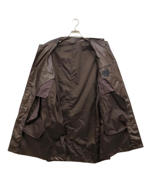 YOKE（ヨーク）YOKE (ヨーク) LEATHER-LIKE CAR COAT ブラウン サイズ:3の古着・服飾アイテム