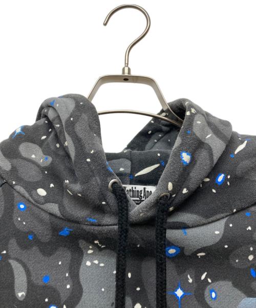 A BATHING APE（ア ベイシング エイプ）A BATHING APE (ア ベイシング エイプ)  スペースカモサイドジップナイロン切り替えプルオーバーパーカー グレー サイズ:XLの古着・服飾アイテム