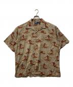 POLO RALPH LAURENポロ・ラルフローレン）の古着「CLAYTON オープンカラーシャツ」｜ブラウン