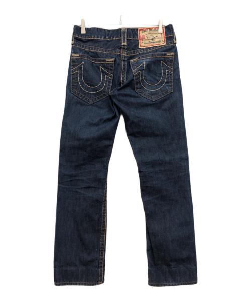 TRUE RELIGION（トゥルー レリジョン）TRUE RELIGION (トゥルー レリジョン) 太ステッチフレアデニムパンツ インディゴ サイズ:29の古着・服飾アイテム