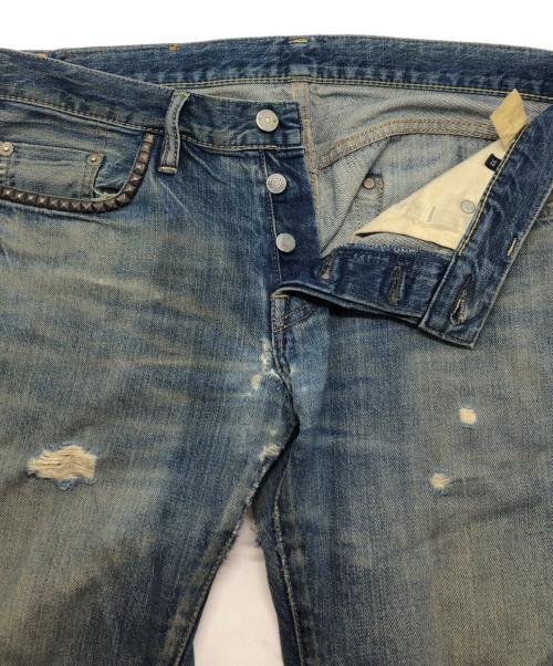 Hysteric Glamour（ヒステリックグラマー）Hysteric Glamour (ヒステリックグラマー) ポケットスタッズデニムパンツ インディゴ サイズ:32の古着・服飾アイテム