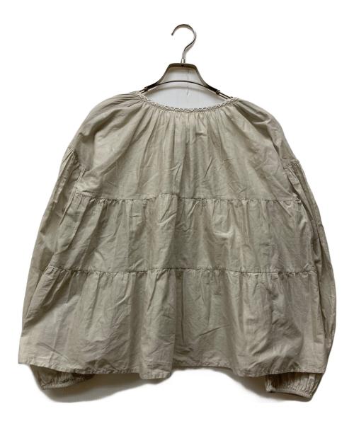 merlette（マーレット）Merlette (マーレット) ティアードブラウス ベージュ サイズ:記載無しの古着・服飾アイテム