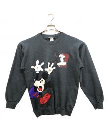Disneyland（ディズニーランド）の古着「ミッキープリントスウェット」｜グレー