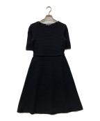 Salvatore Ferragamoサルヴァトーレ フェラガモ）の古着「ミニガンチーニ ニットワンピース」｜ブラック