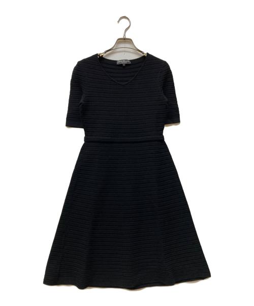 Salvatore Ferragamo（サルヴァトーレ フェラガモ）Salvatore Ferragamo (サルヴァトーレ フェラガモ) ミニガンチーニ ニットワンピース ブラック サイズ:Mの古着・服飾アイテム