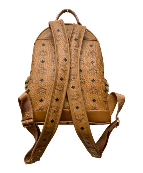 MCM（エムシーエム）MCM (エムシーエム) STARK サイドスタッズリュック ブラウンの古着・服飾アイテム