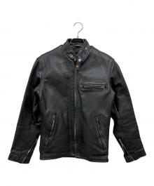 Schott（ショット）の古着「ボアライナー付きシングルライダースジャケット」｜ブラック