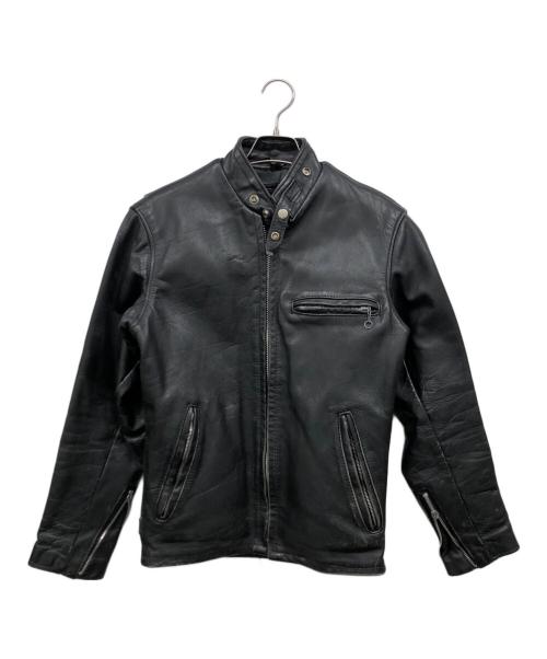 Schott（ショット）Schott (ショット) ボアライナー付きシングルライダースジャケット ブラック サイズ:34の古着・服飾アイテム