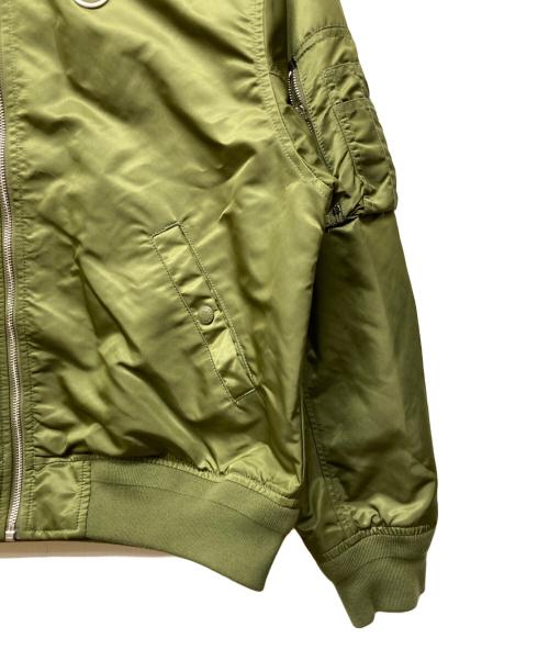 Aape BY A BATHING APE（エーエイプ バイ アベイシングエイプ）AAPE BY A BATHING APE (エーエイプ バイ アベイシングエイプ) ムーンフェイス ボンバージャケット グリーン サイズ:Mの古着・服飾アイテム