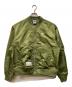 AAPE BY A BATHING APE（エーエイプ バイ アベイシングエイプ）の古着「ムーンフェイス ボンバージャケット」｜グリーン