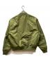 AAPE BY A BATHING APE (エーエイプ バイ アベイシングエイプ) ムーンフェイス ボンバージャケット グリーン サイズ:M：15000円
