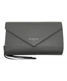BALENCIAGA（バレンシアガ）の古着「ペーパーマニー 長財布」｜グレー