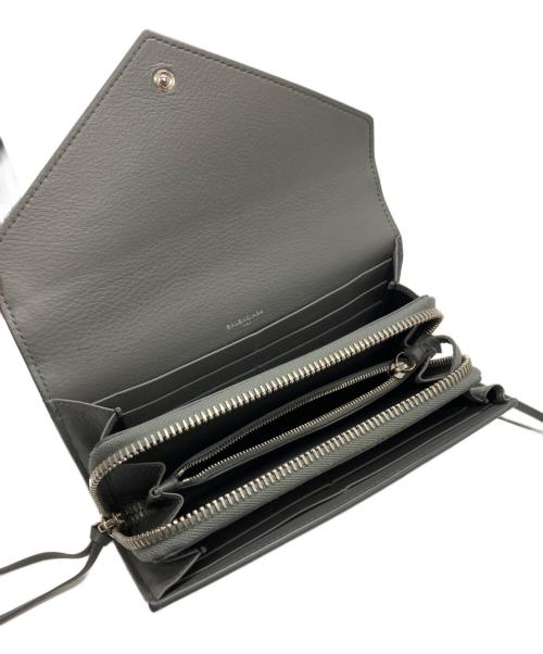 BALENCIAGA（バレンシアガ）BALENCIAGA (バレンシアガ) ペーパーマニー 長財布 グレーの古着・服飾アイテム
