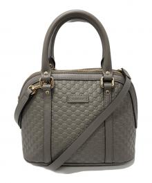 GUCCI（グッチ）の古着「マイクログッチシマ2WAYショルダーバッグ」｜グレー