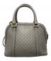 GUCCI (グッチ) マイクログッチシマ2WAYショルダーバッグ グレー：80000円