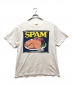 ALSTYLE APPAREL & ACTIVEWEARアレスタイルアパレル＆アクティブウェア）の古着「SPAM プリントTシャツ」｜ホワイト