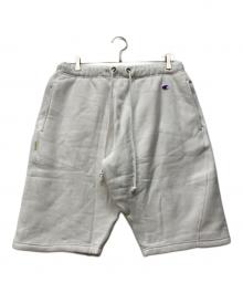 Champion×N.HOOLYWOOD（チャンピオン×エヌ ハリウッド）の古着「スウェットハーフパンツ」｜ホワイト