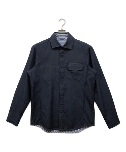 JOSEPH ABBOUD（ジョセフアブード）JOSEPH ABBOUD (ジョセフアブード) リバーシブルシャツ ネイビー サイズ:Mの古着・服飾アイテム
