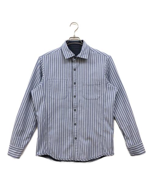JOSEPH ABBOUD（ジョセフアブード）JOSEPH ABBOUD (ジョセフアブード) リバーシブルシャツ ネイビー サイズ:Mの古着・服飾アイテム