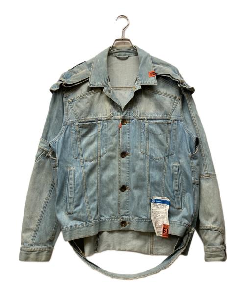 Maison MIHARA YASUHIRO（メゾン ミハラ ヤスヒロ）Maison MIHARA YASUHIRO (メゾン ミハラ ヤスヒロ) W-NECKDENIM BLOUZON インディゴ サイズ:50の古着・服飾アイテム