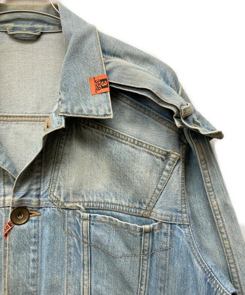 Maison MIHARA YASUHIRO（メゾン ミハラ ヤスヒロ）Maison MIHARA YASUHIRO (メゾン ミハラ ヤスヒロ) W-NECKDENIM BLOUZON インディゴ サイズ:50の古着・服飾アイテム