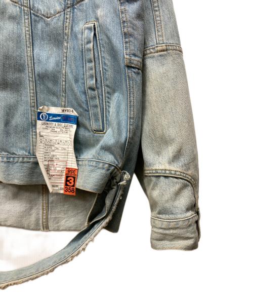 Maison MIHARA YASUHIRO（メゾン ミハラ ヤスヒロ）Maison MIHARA YASUHIRO (メゾン ミハラ ヤスヒロ) W-NECKDENIM BLOUZON インディゴ サイズ:50の古着・服飾アイテム
