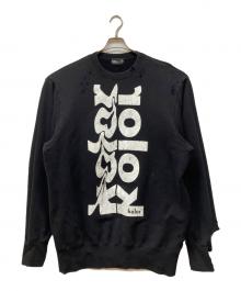 KOLOR（カラー）の古着「ダメージ加工スウェット」｜ブラック