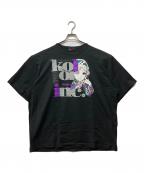 KOLORカラー）の古着「度詰め天竺TEE」｜ブラック