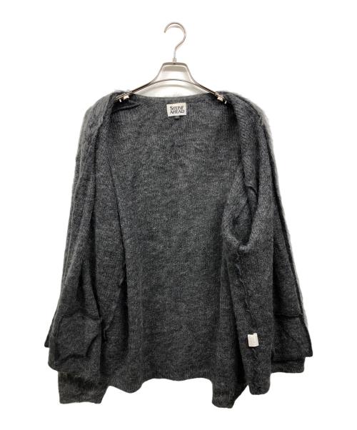 STEP AHEAD（ステップアヘッド）step ahead (ステップアヘッド) モヘア混カーディガン グレー サイズ:Lの古着・服飾アイテム