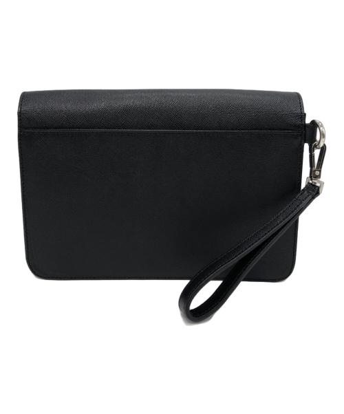PELLE MORBIDA（ペッレモルビダ）PELLE MORBIDA (ペッレモルビダ) クラッチバッグ ブラックの古着・服飾アイテム