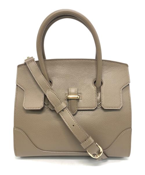 PELLE MORBIDA（ペッレモルビダ）PELLE MORBIDA (ペッレモルビダ) VELA ミニボストンバッグ ベージュの古着・服飾アイテム