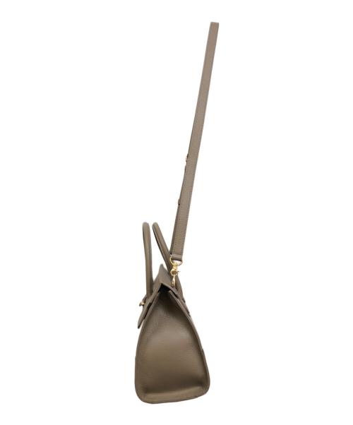 PELLE MORBIDA（ペッレモルビダ）PELLE MORBIDA (ペッレモルビダ) VELA ミニボストンバッグ ベージュの古着・服飾アイテム