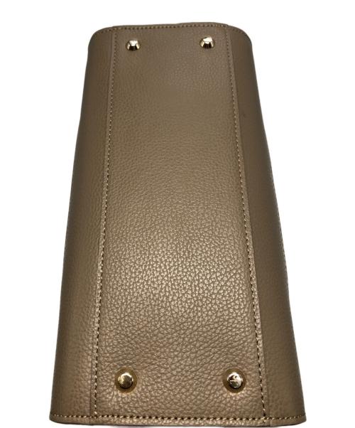 PELLE MORBIDA（ペッレモルビダ）PELLE MORBIDA (ペッレモルビダ) VELA ミニボストンバッグ ベージュの古着・服飾アイテム