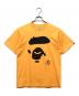 A BATHING APE（アベイシングエイプ）の古着「ビッグロゴプリントtシャツ」｜オレンジ