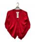 Maison Margiela（メゾンマルジェラ）の古着「ドレープニットカーディガン」｜レッド