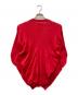 Maison Margiela (メゾンマルジェラ) ドレープニットカーディガン レッド サイズ:M：15000円