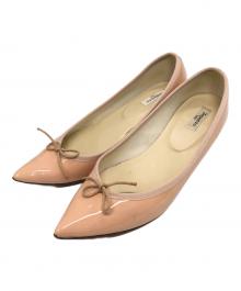 repetto（レペット）の古着「バレエヒールエナメルパンプス」｜ピンク